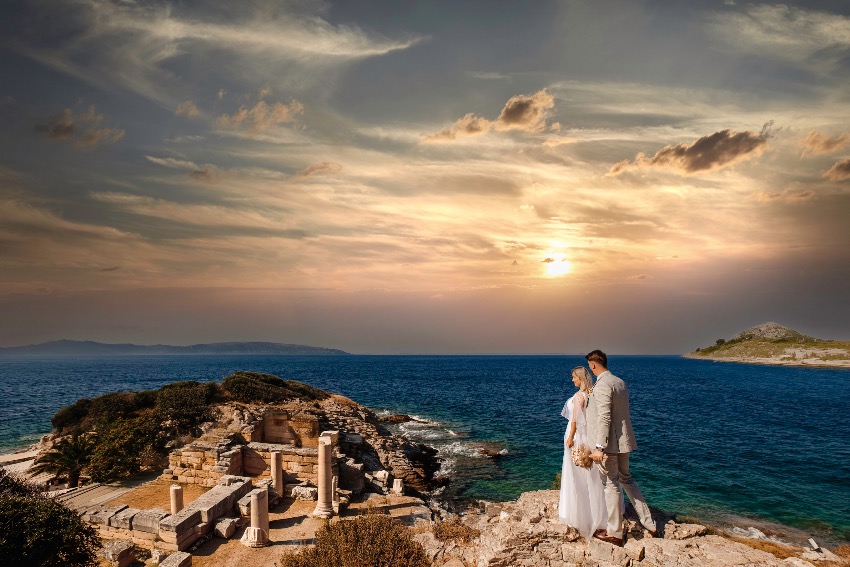 What Documents Are Required for a Beach Wedding (ancient greece ruins, archaelogical site, bride and groom)